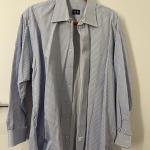Gitman Brothers Blue Striped Shirt